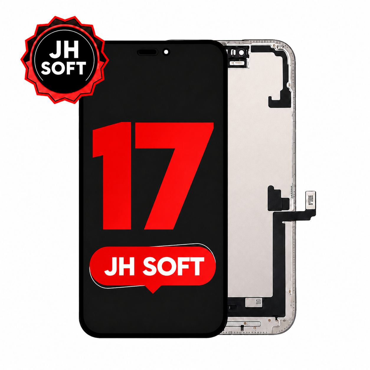 For iphone 17  | Soft OLED (JH) 120HZ HUAXING (Full Coverage/ Breakage covered)