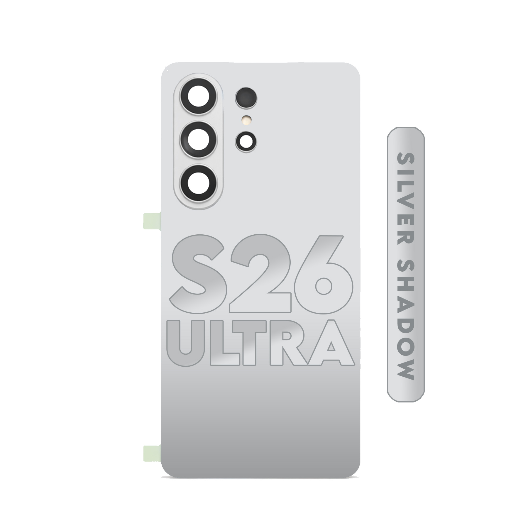 (Silver Shadow) For Samsung Galaxy S26 Ultra 5G | Back Cover Glass With Camera Lens