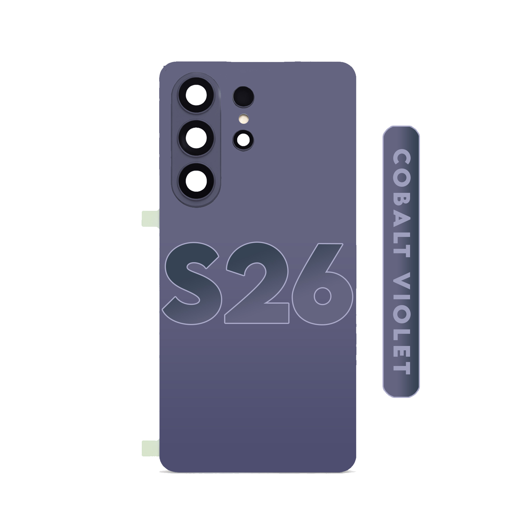 (Cobalt Violet) For Samsung Galaxy S26 | Back Cover Glass With Camera Lens