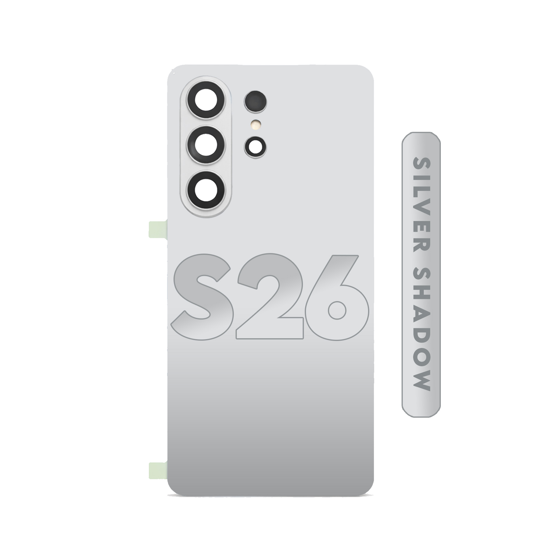 (Silver Shadow) For Samsung Galaxy S26 | Back Cover Glass With Camera Lens