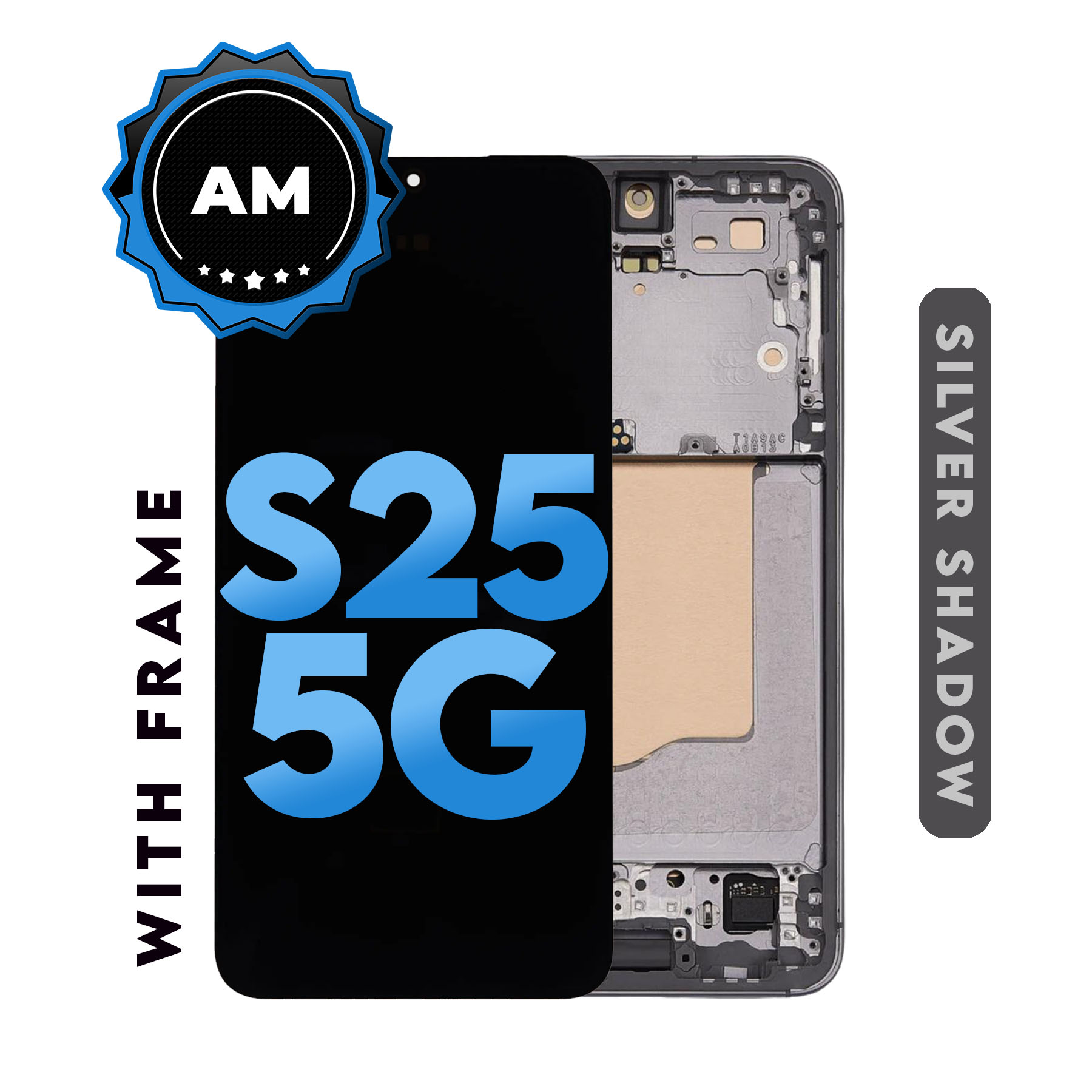 (TFT) Samsung S25 5G (with Frame) Replacement Part - Silver Shadow