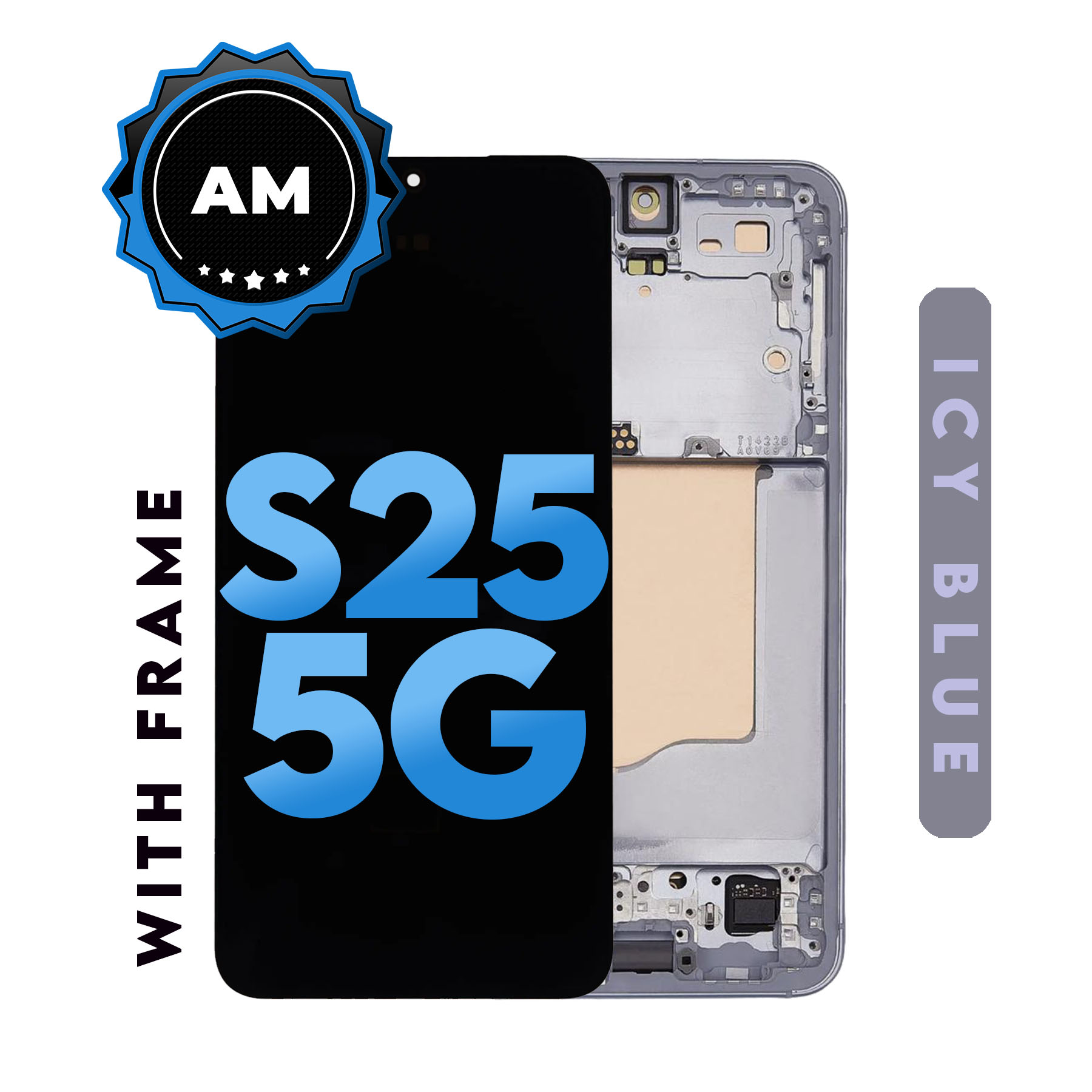 (TFT) Samsung S25 5G (with Frame) Replacement Part - Icy Blue
