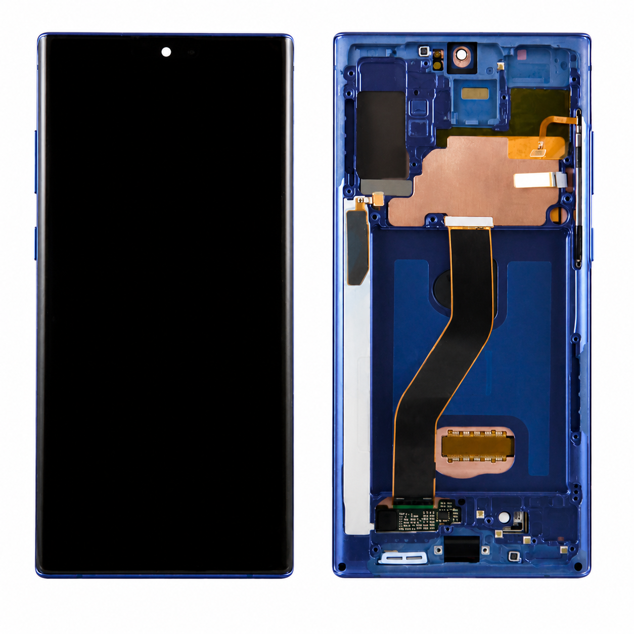 (Generic) Samsung Note 10 Plus (with Frame) LCD Replacement Part - Blue