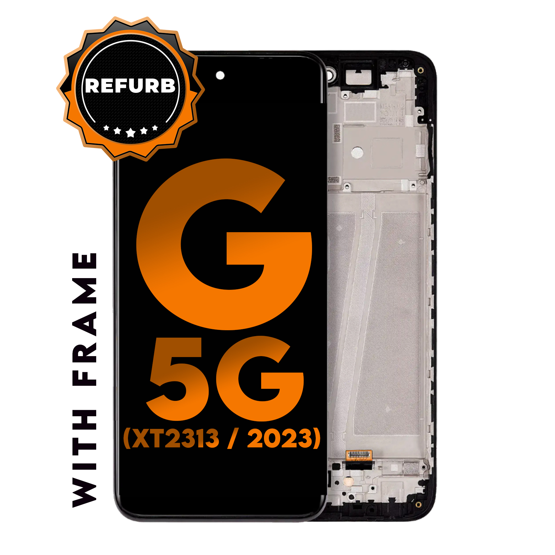 For Motorola Moto G 5G (XT2313 / 2023) | LCD Assembly With Frame (Black)