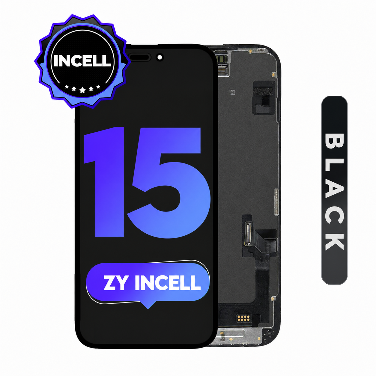 For iPhone 15 | (ZY) LCD (Full Coverage/ Breakage covered)