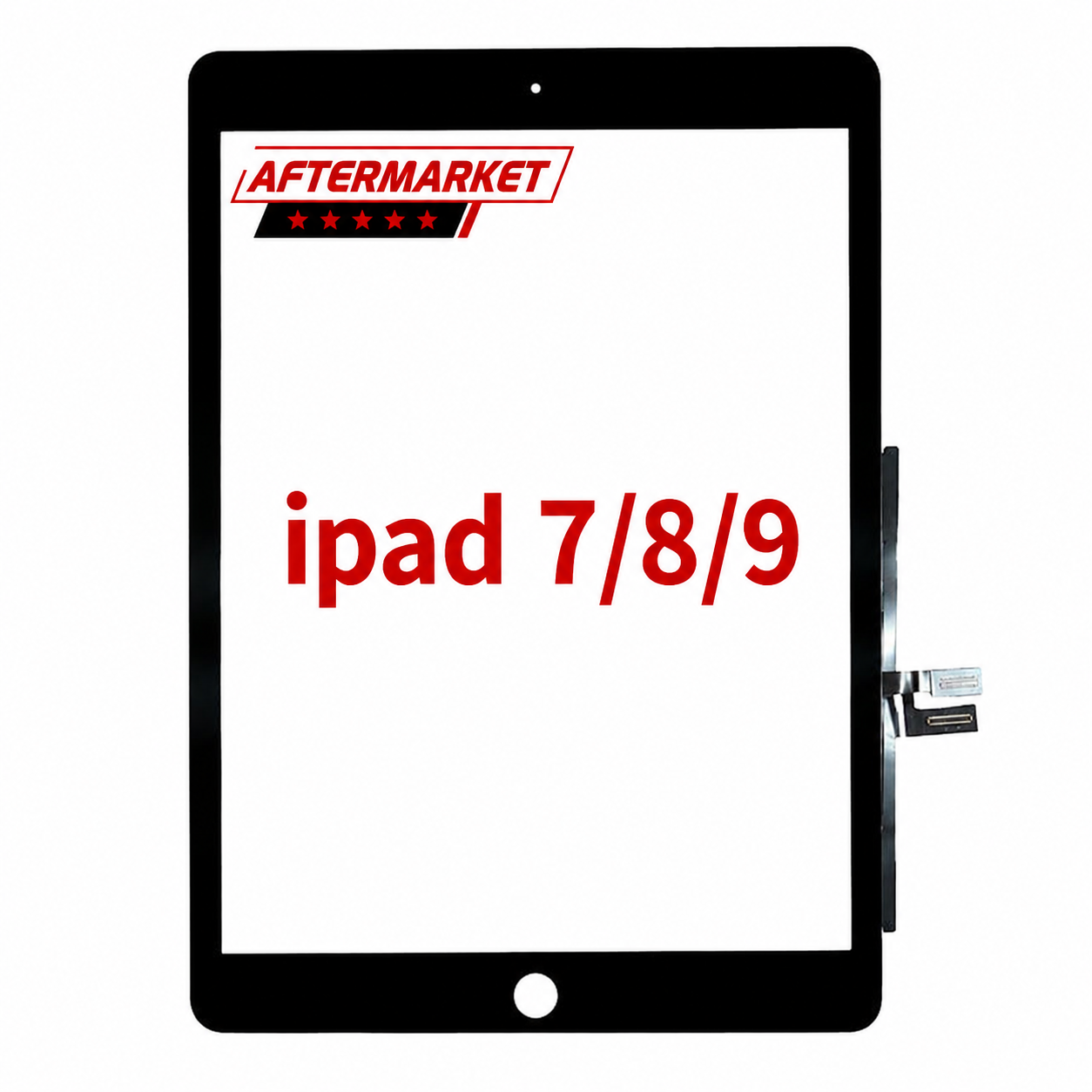 (Aftermarket Plus) (Black) ) For iPad 7 (2019) / iPad 8 (2020) / iPad 9 (2021) | DIGITIZER 