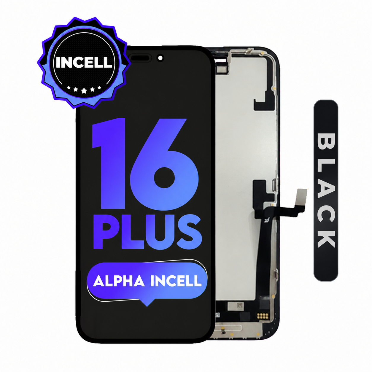 For iPhone 16  Plus | Alpha HD LCD (Full Coverage/ Breakage Covered)