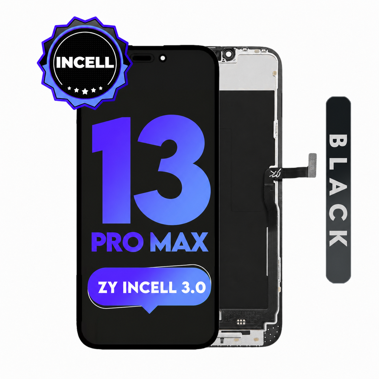 For iPhone 13 Pro Max | (ZY INCELL) LCD (Full Coverage/ Breakage covered)