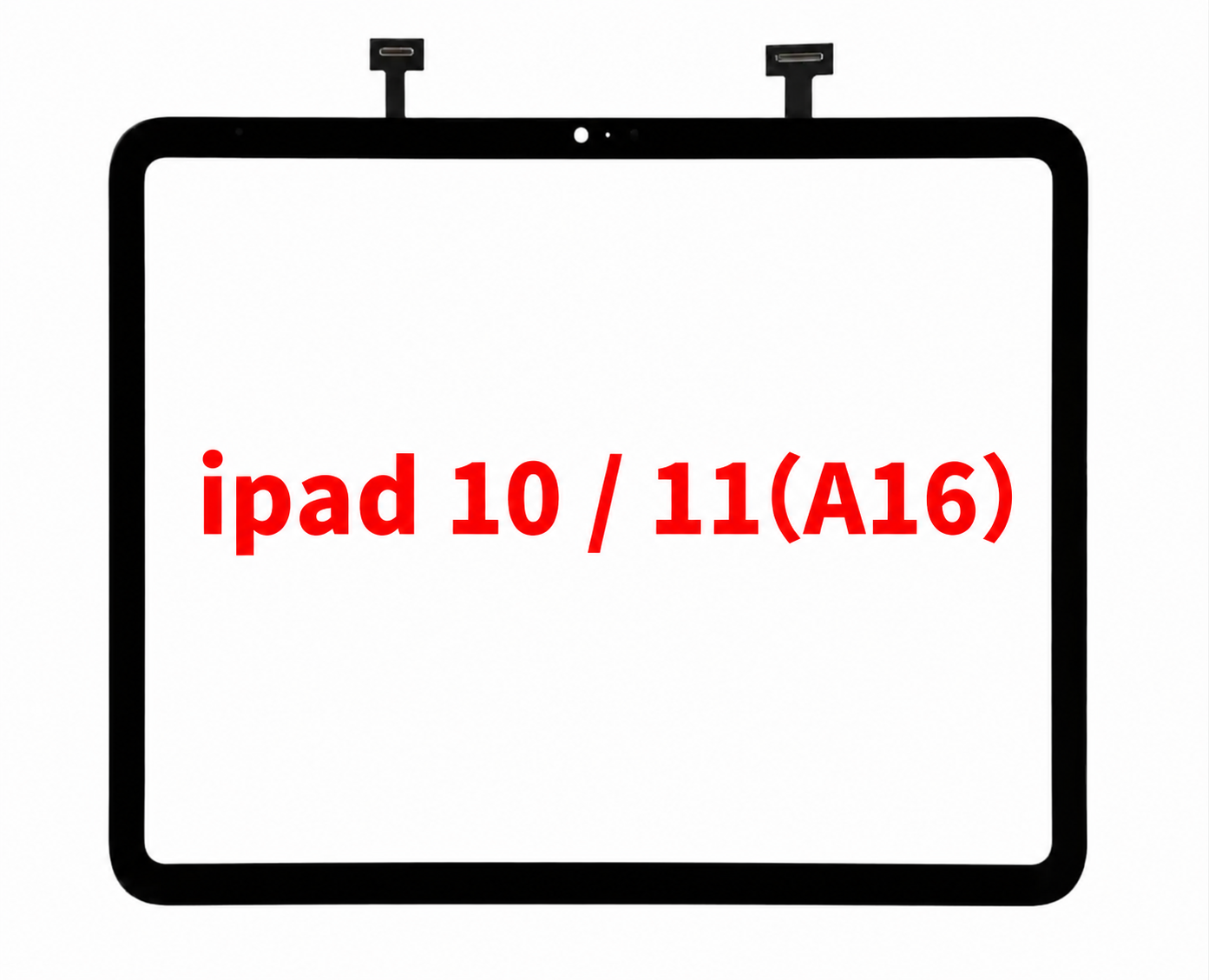 (Premium) For iPad 10 (2022)/ iPad 11 (2025) | Digitizer (Black)
