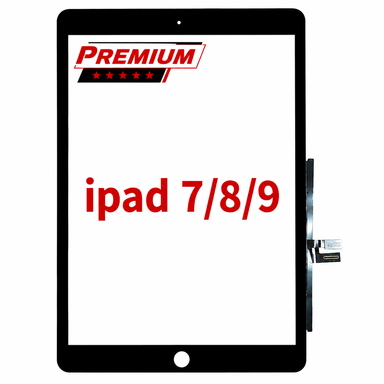 (Premium) (Black) For iPad 7 (2019) / iPad 8 (2020) / iPad 9 (2021) | DIGITIZER