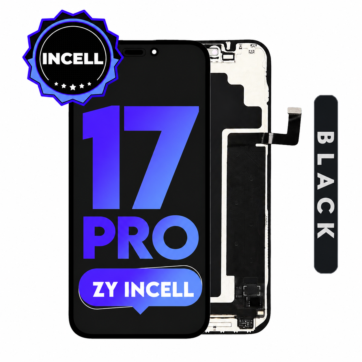 For iPhone 17 Pro | ZY  Incell LCD (Full Coverage/ Breakage covered)