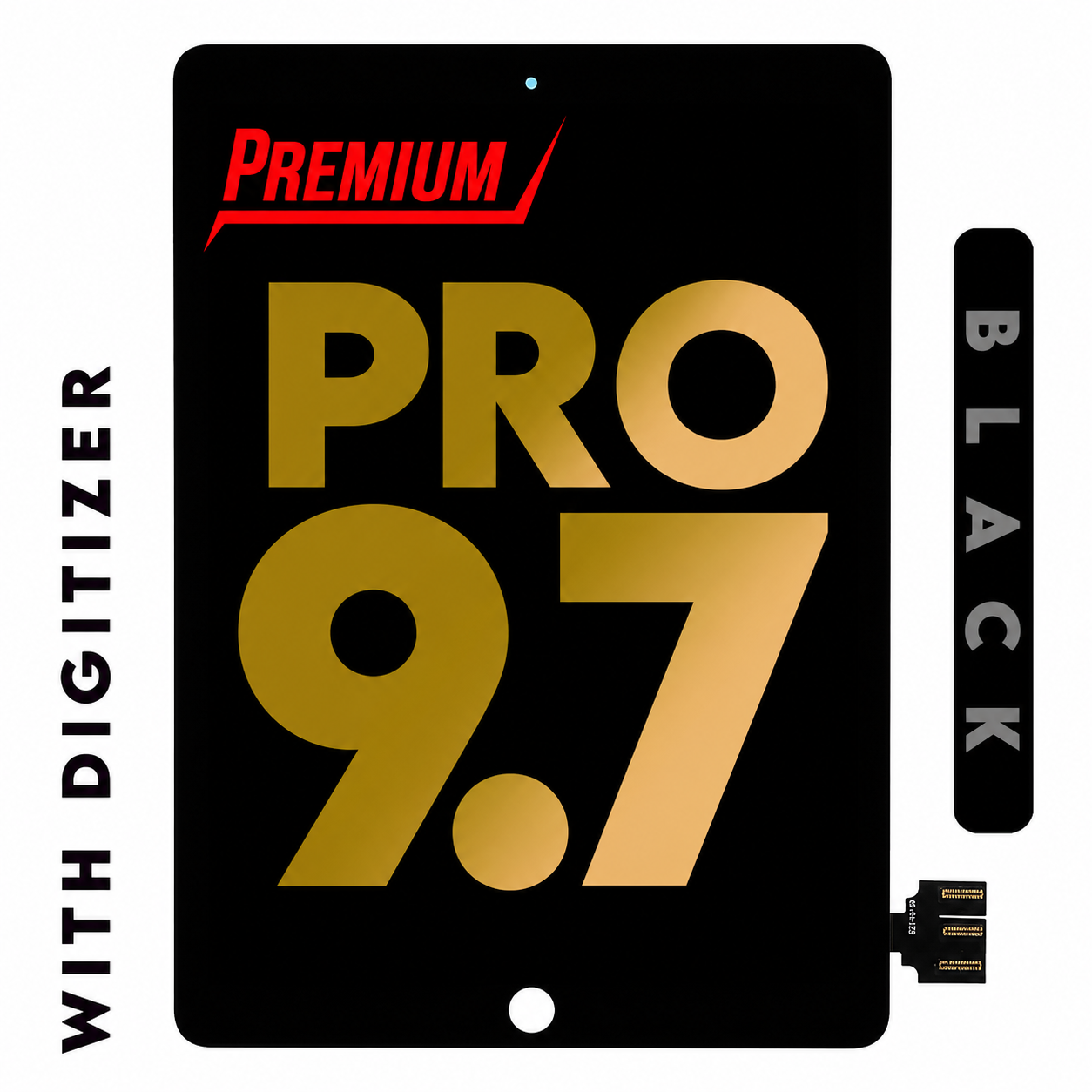 (Premium) (Black) For iPad Pro 9.7 | LCD Assembly (Refurbished)