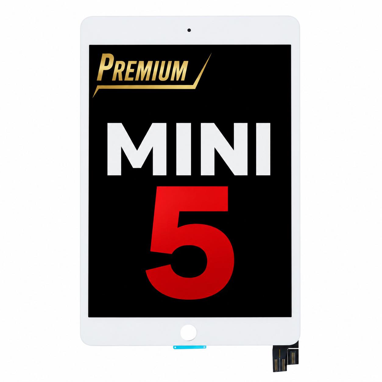 (Premium) (White) For iPad Mini 5 | LCD Assembly (Refurbished)