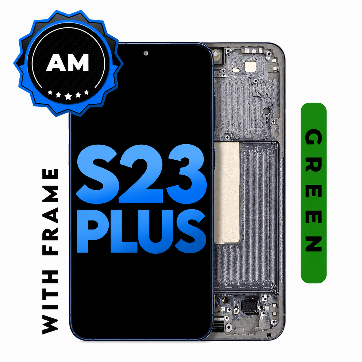 (Generic) Samsung S23 Plus 5G (with Frame) LCD Replacement Part - Green
