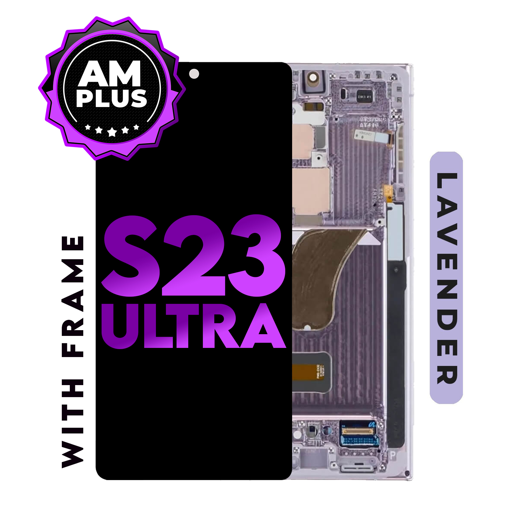 (Generic) Galaxy S23 Ultra 5G (with Frame) Replacement Lcd Part - Lavender