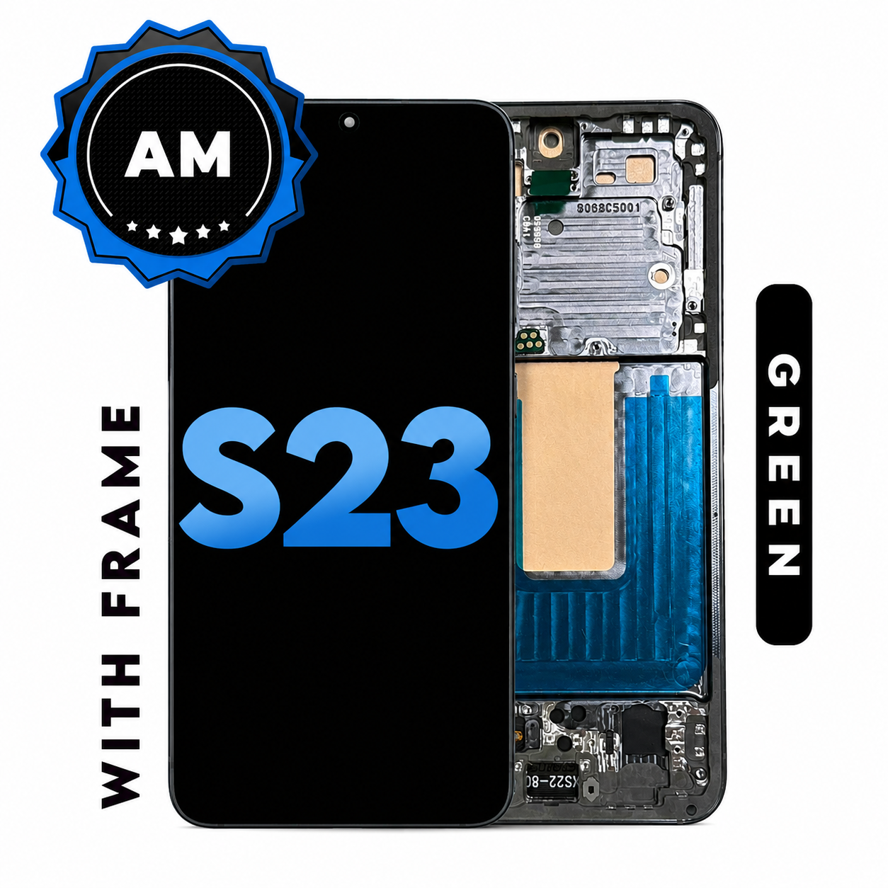 (TFT) Samsung S23 5G (with Frame) LCD Replacement Part - Black