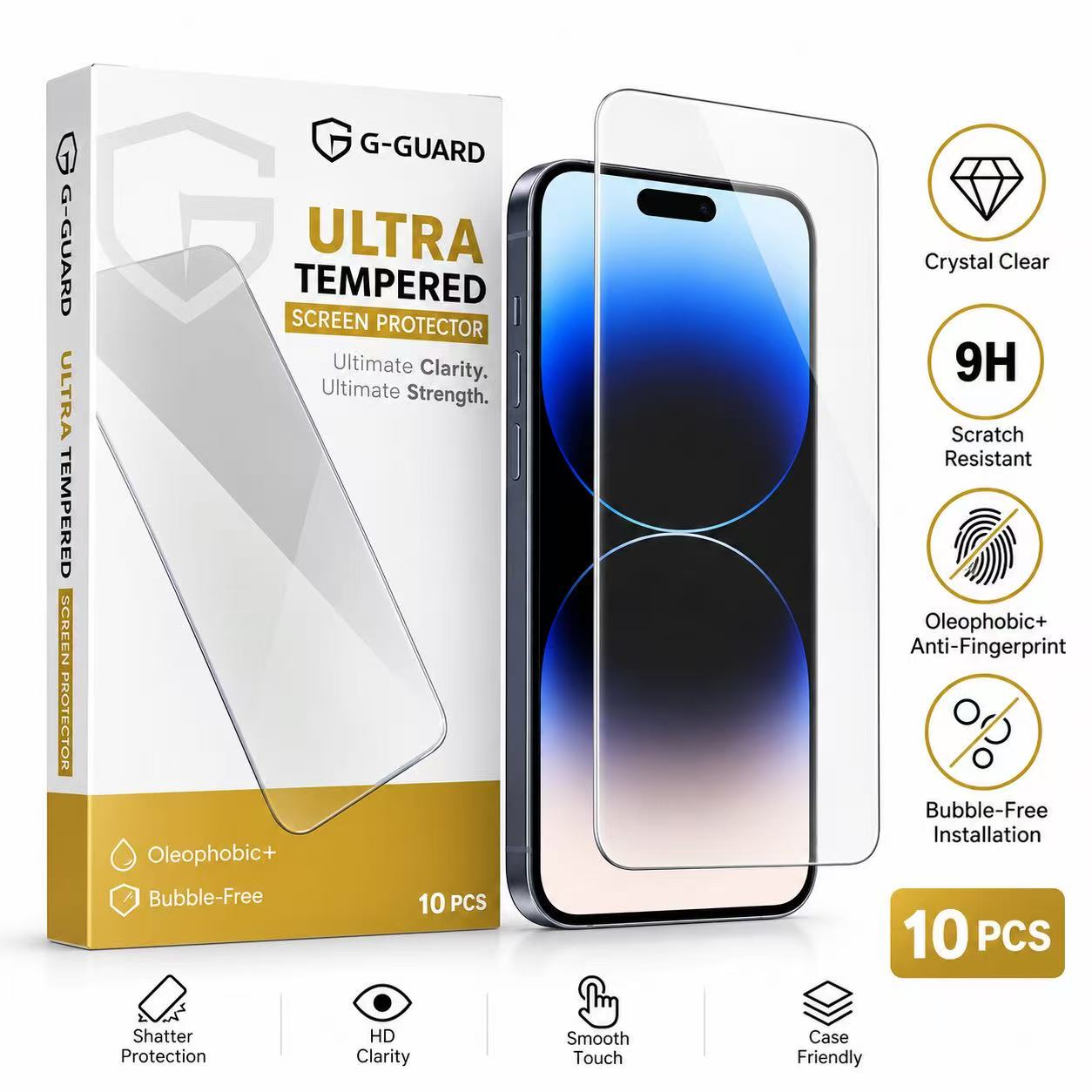 For Iphone 17 Air | Clear Tempered Glass Screen Protector (Box Of 10)