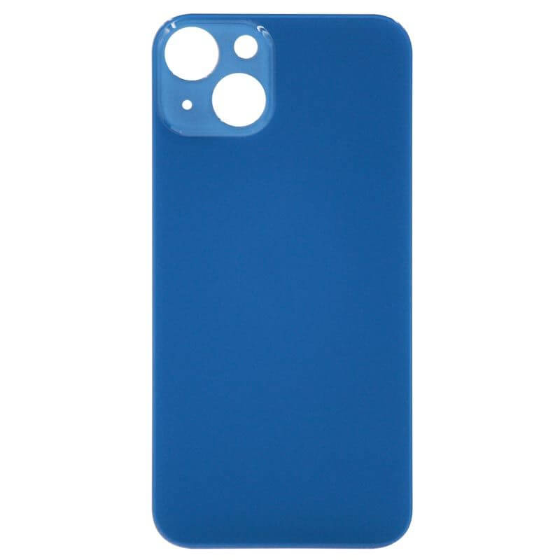 (BLUE) For iPhone 13 MINI | BACK DOOR GLASS (Big Hole) (No Logo)