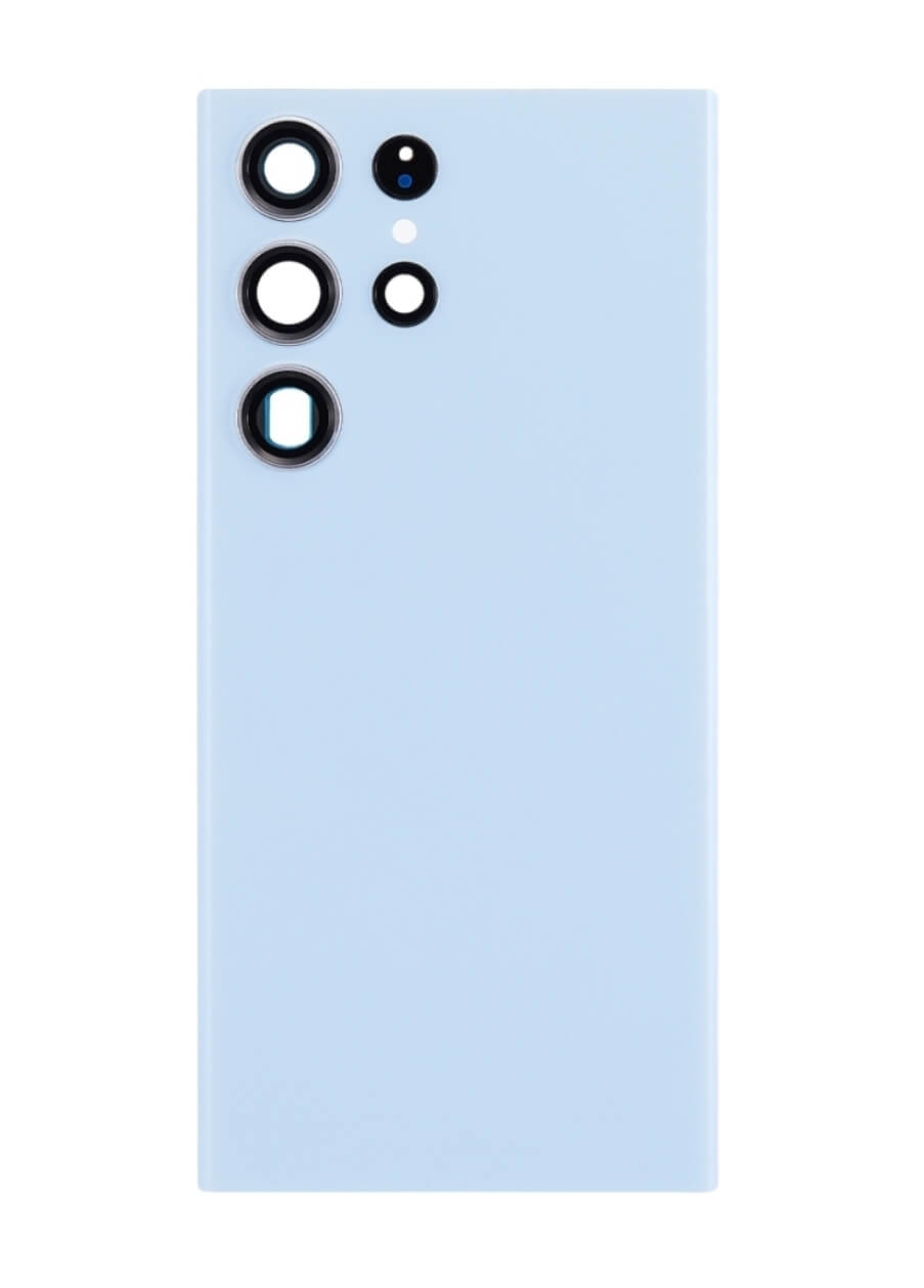 (Light blue) Galaxy S23 Ultra  | Back Glass With Camera Lens (Black) (No Logo) — image 1