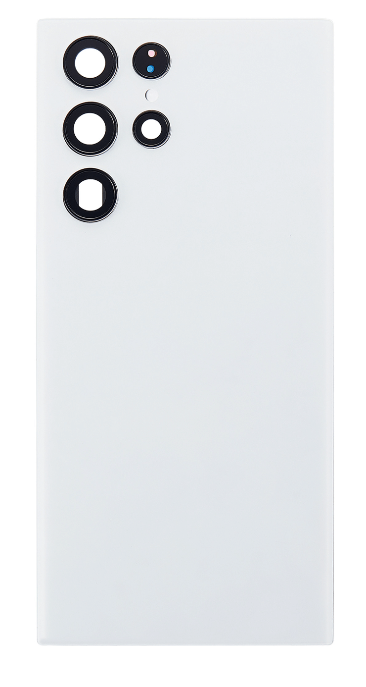 (White)  For Galaxy S22 Ultra | Back Glass With Camera Lens (No Logo) — image 1