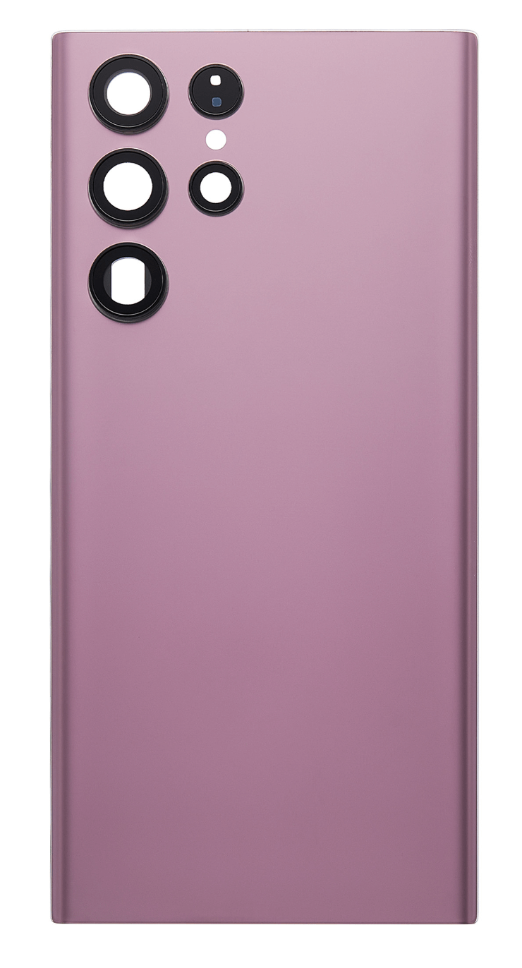 (Burgundy/purple) For Galaxy S22 Ultra | Back Glass With Camera Lens (No Logo) — image 1