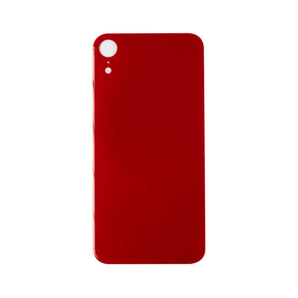 (RED) For iPhone XR | BACK DOOR GLASS (Big Hole) (No Logo)