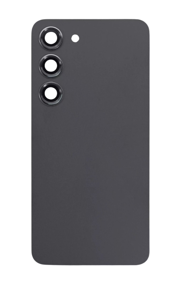 (Black) For Galaxy S23 | Back Glass With Camera Lens (Black) (No Logo) — image 1