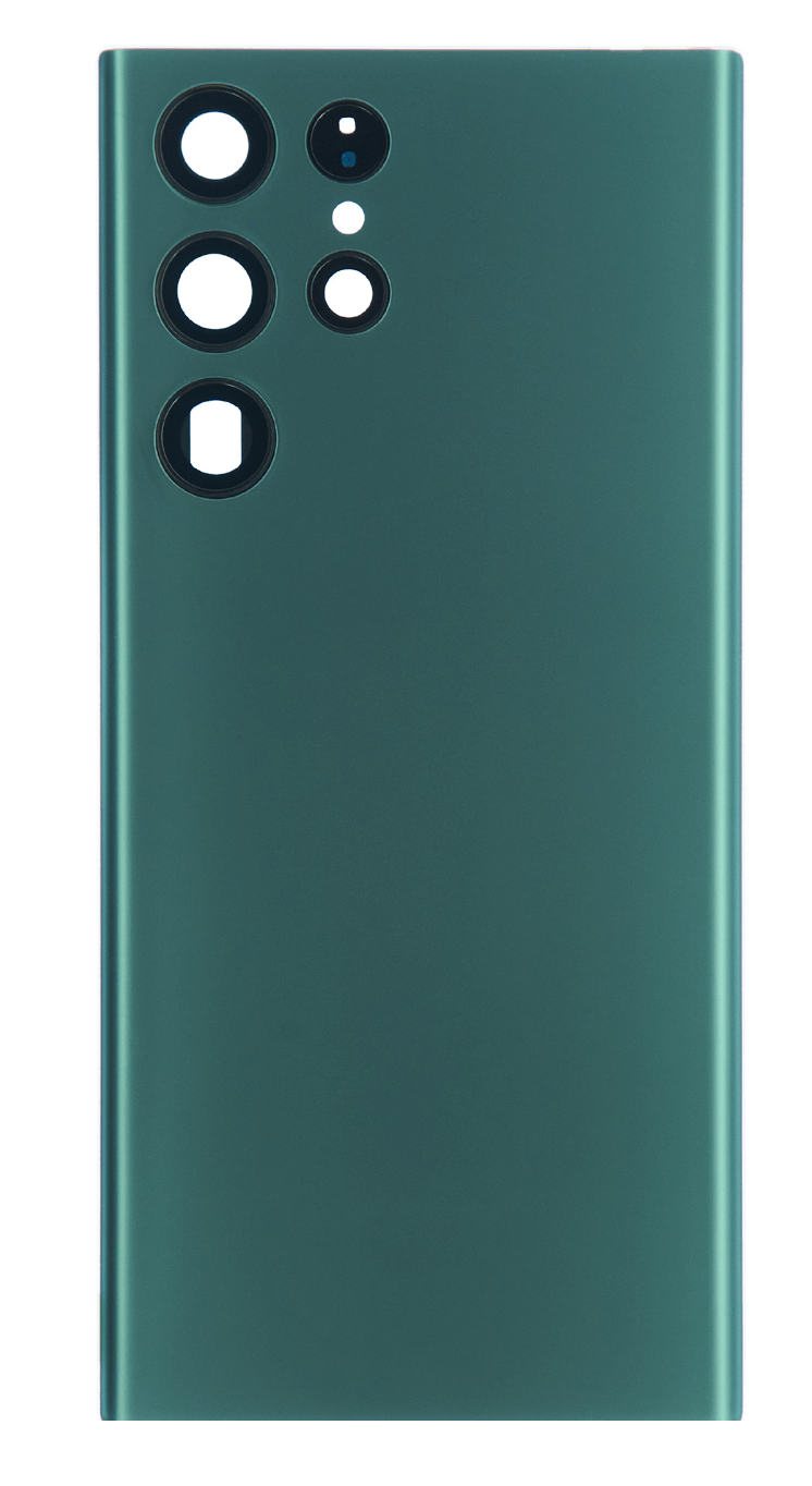 (green)  For Galaxy S22 Ultra | Back Glass With Camera Lens (No Logo) — image 1