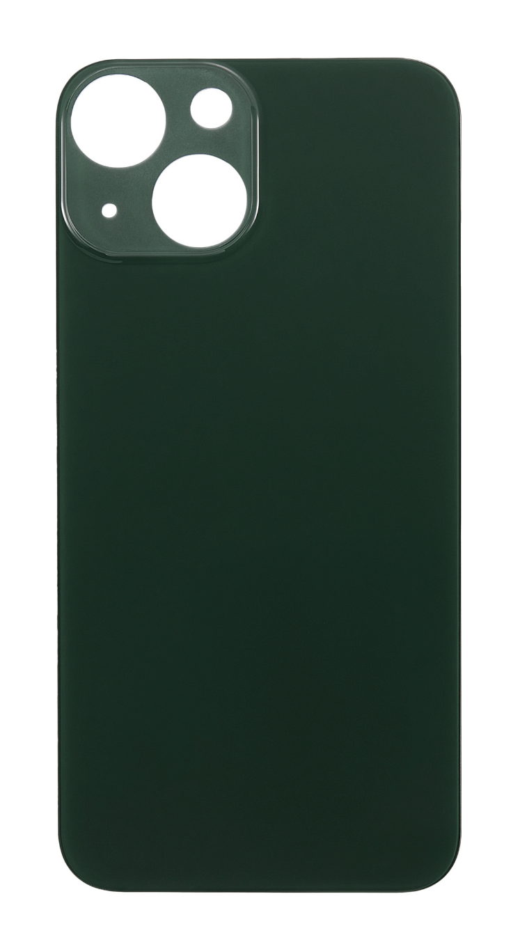 (GREEN) For iPhone 13 MINI  | BACK DOOR GLASS (Big Hole) (No Logo)