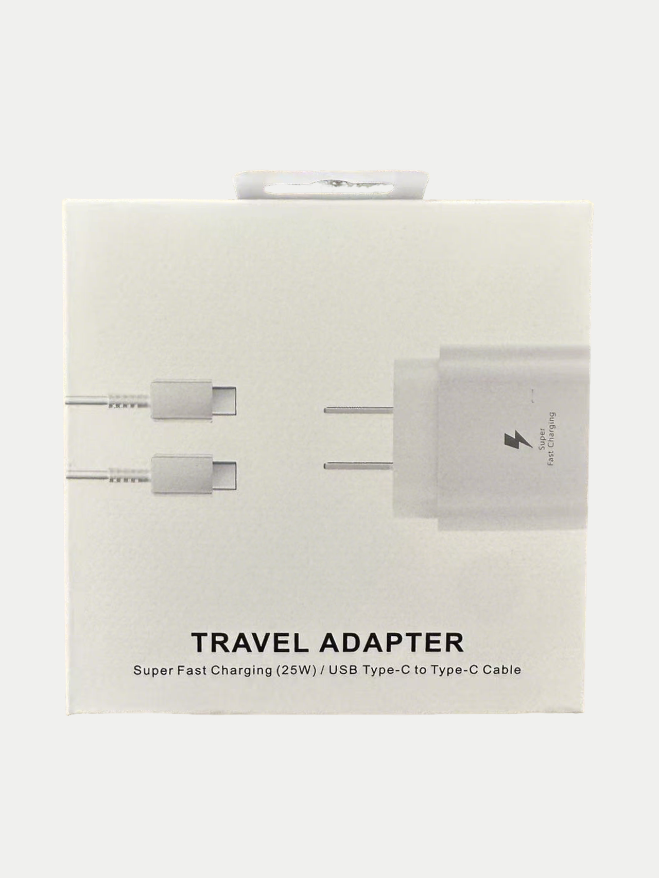 (WHITE) 25W PD TRAVEL ADAPTER WITH C TO C CABLE