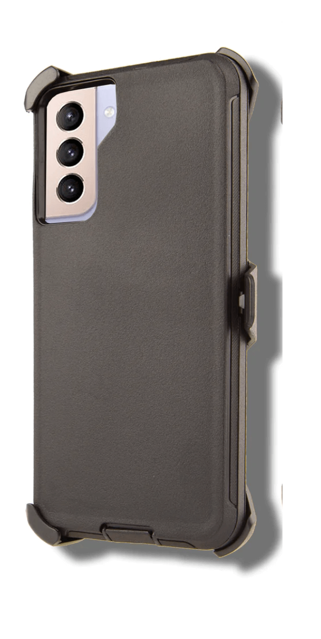 FOR GALAXY S21 PLUS  | HEAVY DUTY CASE WITH BELT CLIP (BLACK) — image 1