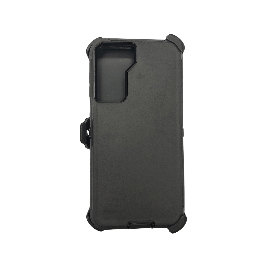 FOR GALAXY S21  | HEAVY DUTY CASE WITH BELT CLIP (BLACK)