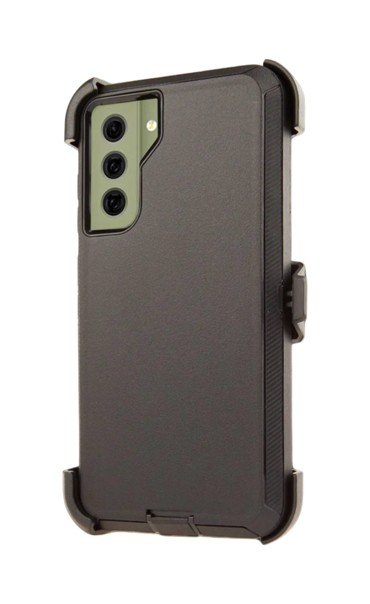 FOR GALAXY S20 FE  | HEAVY DUTY CASE WITH BELT CLIP (BLACK)