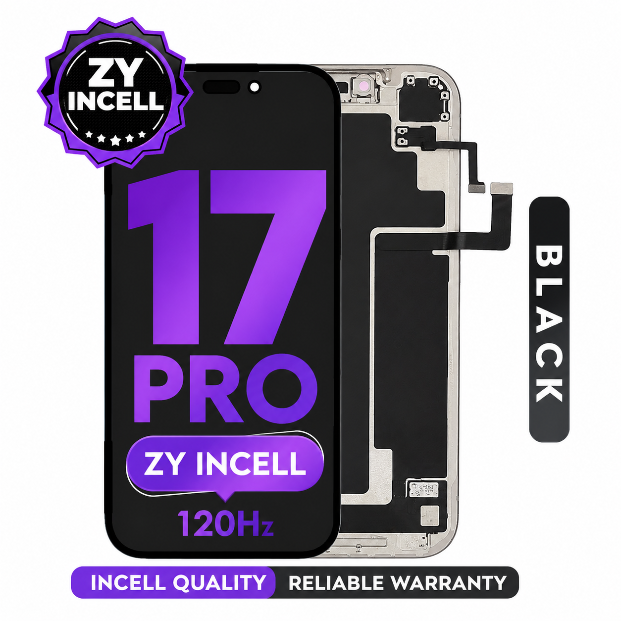 For iPhone 17 Pro | ZY Incell LCD (Full Coverage/ Breakage covered)