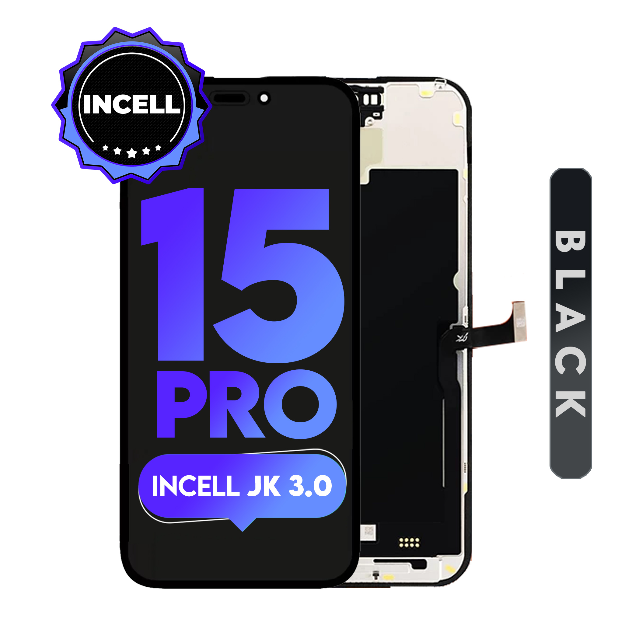 For iPhone 15 Pro | ( Incell JK 3.0) LCD (Full Coverage/ Breakage covered)