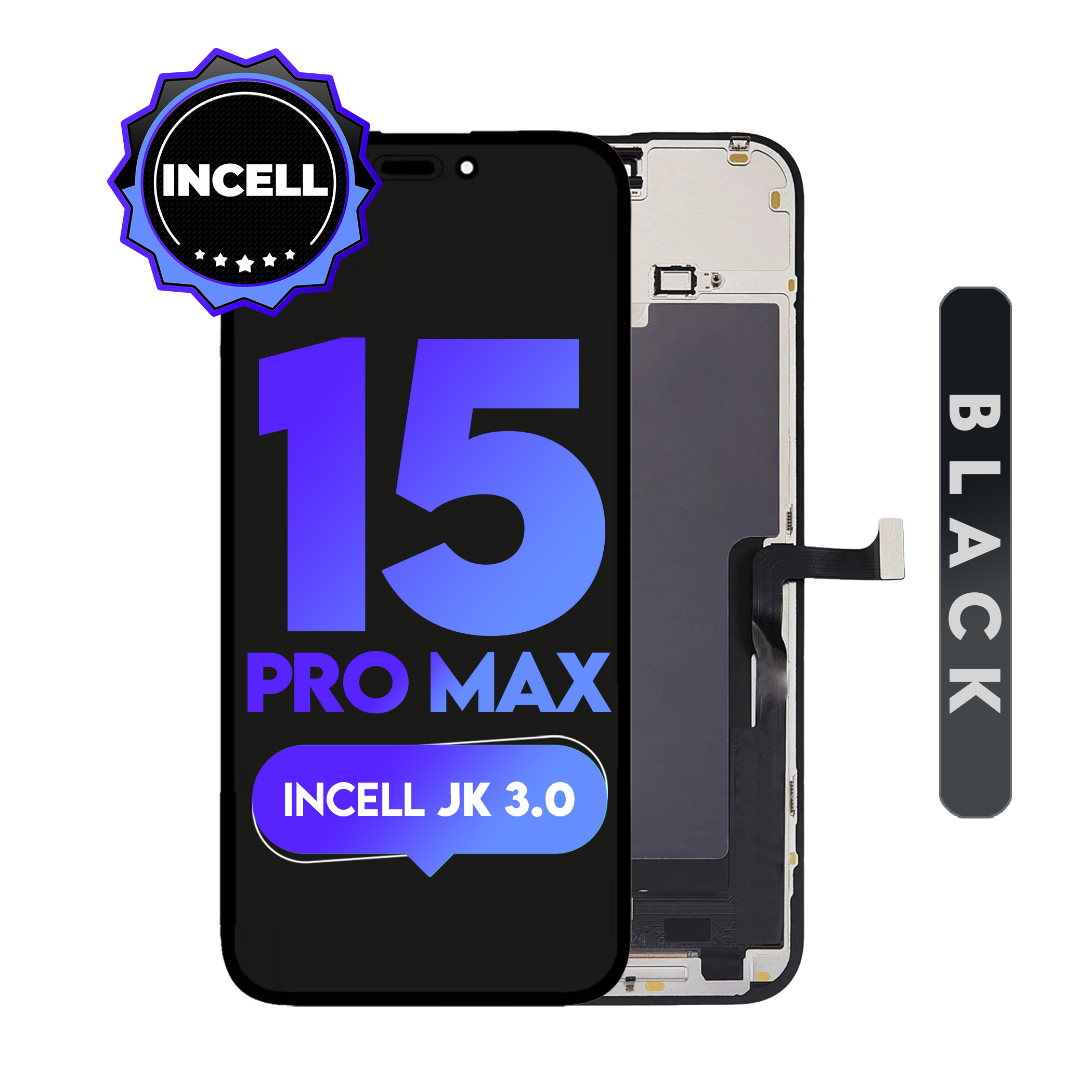 For iPhone 15 Pro Max | ( Incell JK 3.0) LCD (Full Coverage/ Breakage covered)