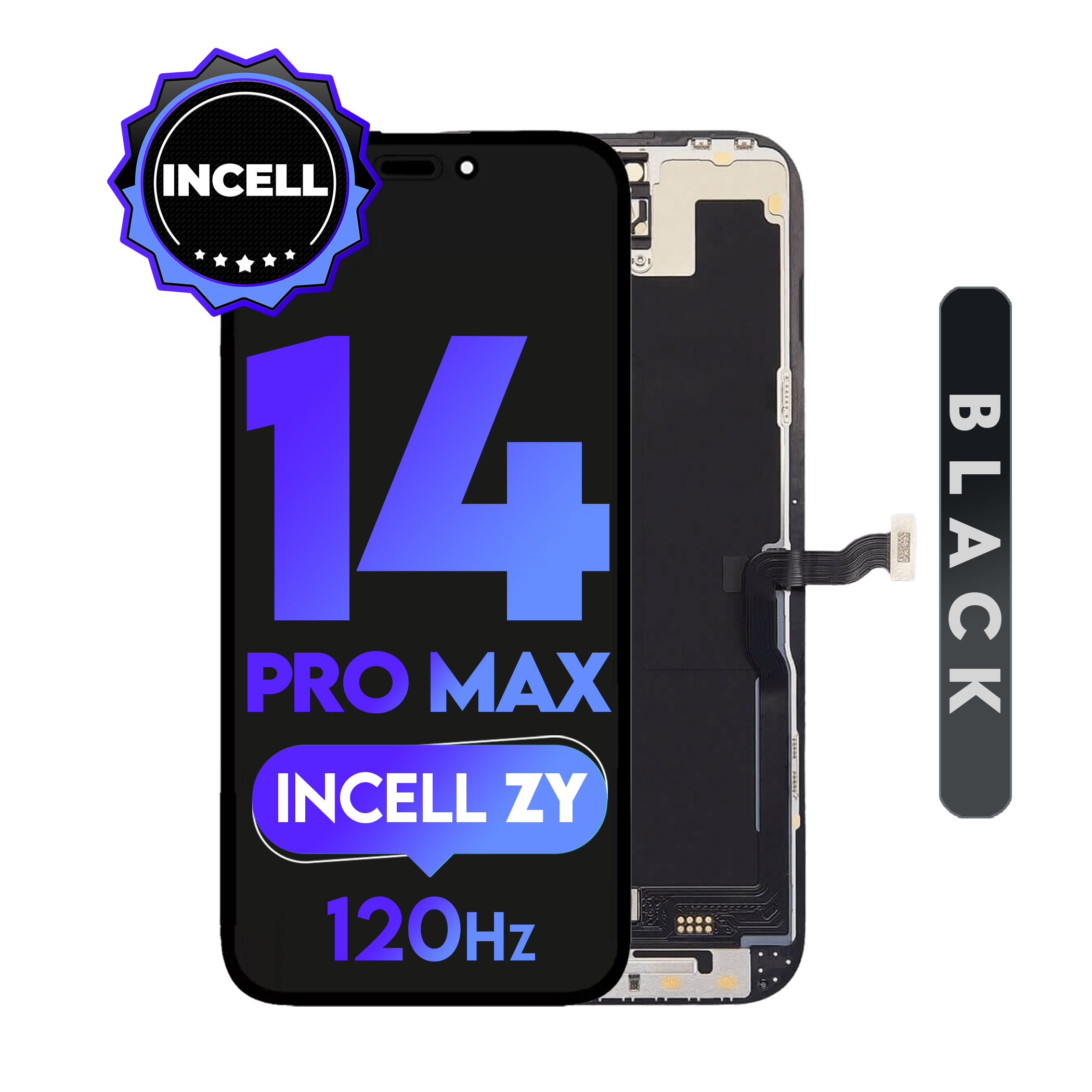 For iPhone 14 Pro Max | (ZY) LCD (Full Coverage/ Breakage covered)
