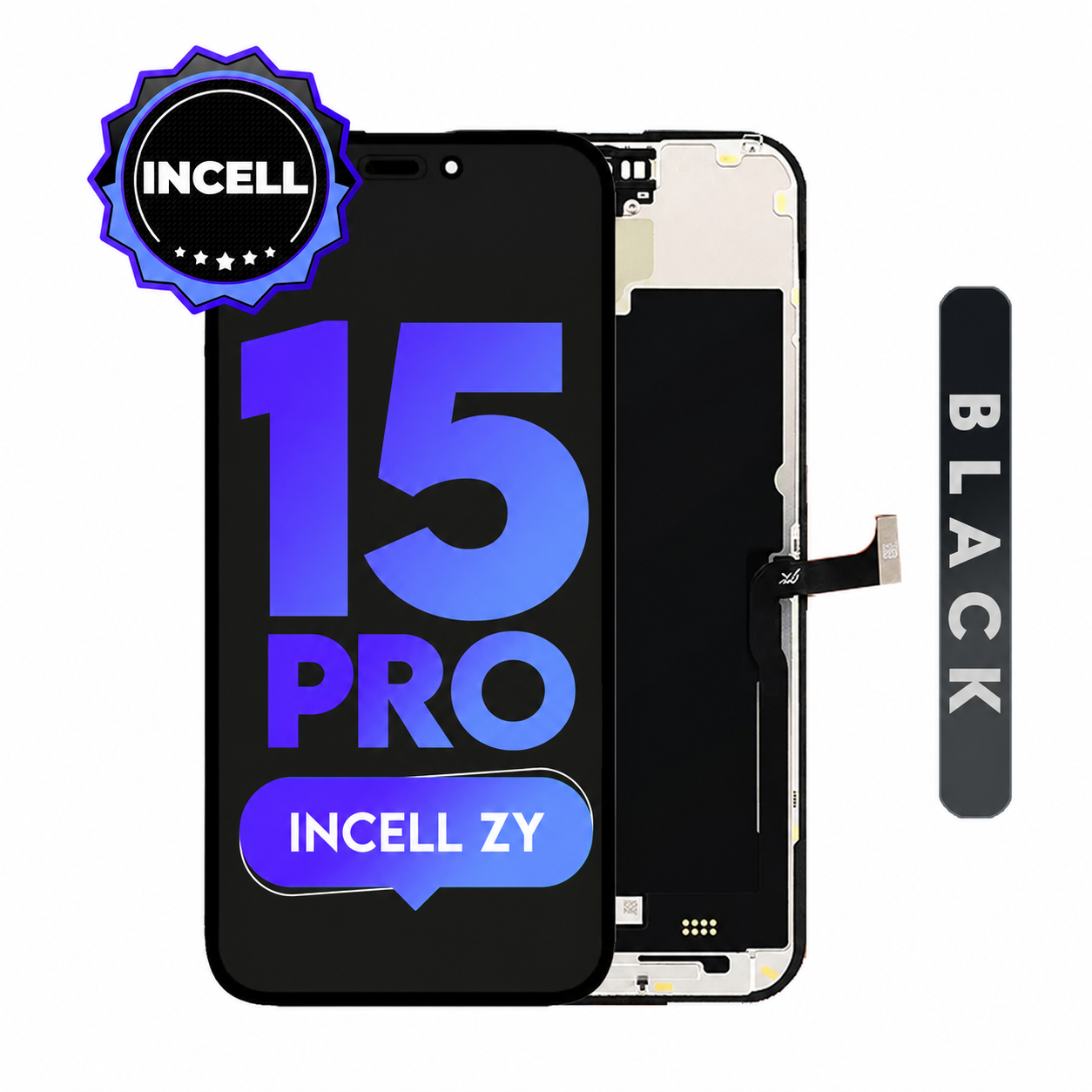 For iPhone 15 Pro | (ZY) LCD (Full Coverage/ Breakage covered)
