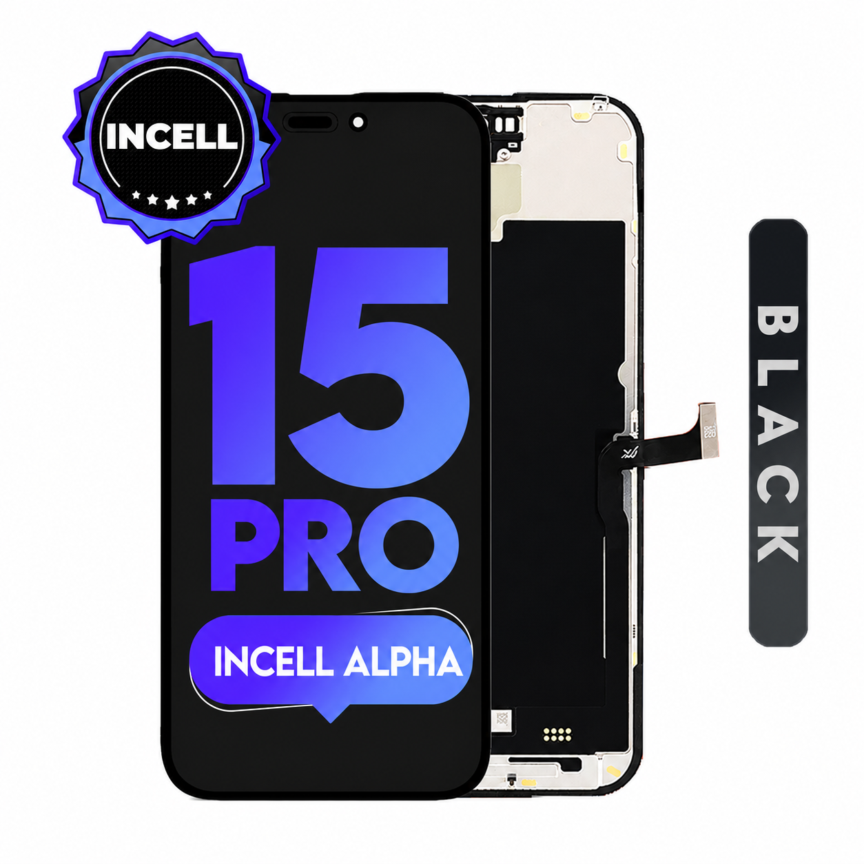 For iPhone 15 Pro | Alpha HD LCD (Full Coverage/ Breakage Covered)