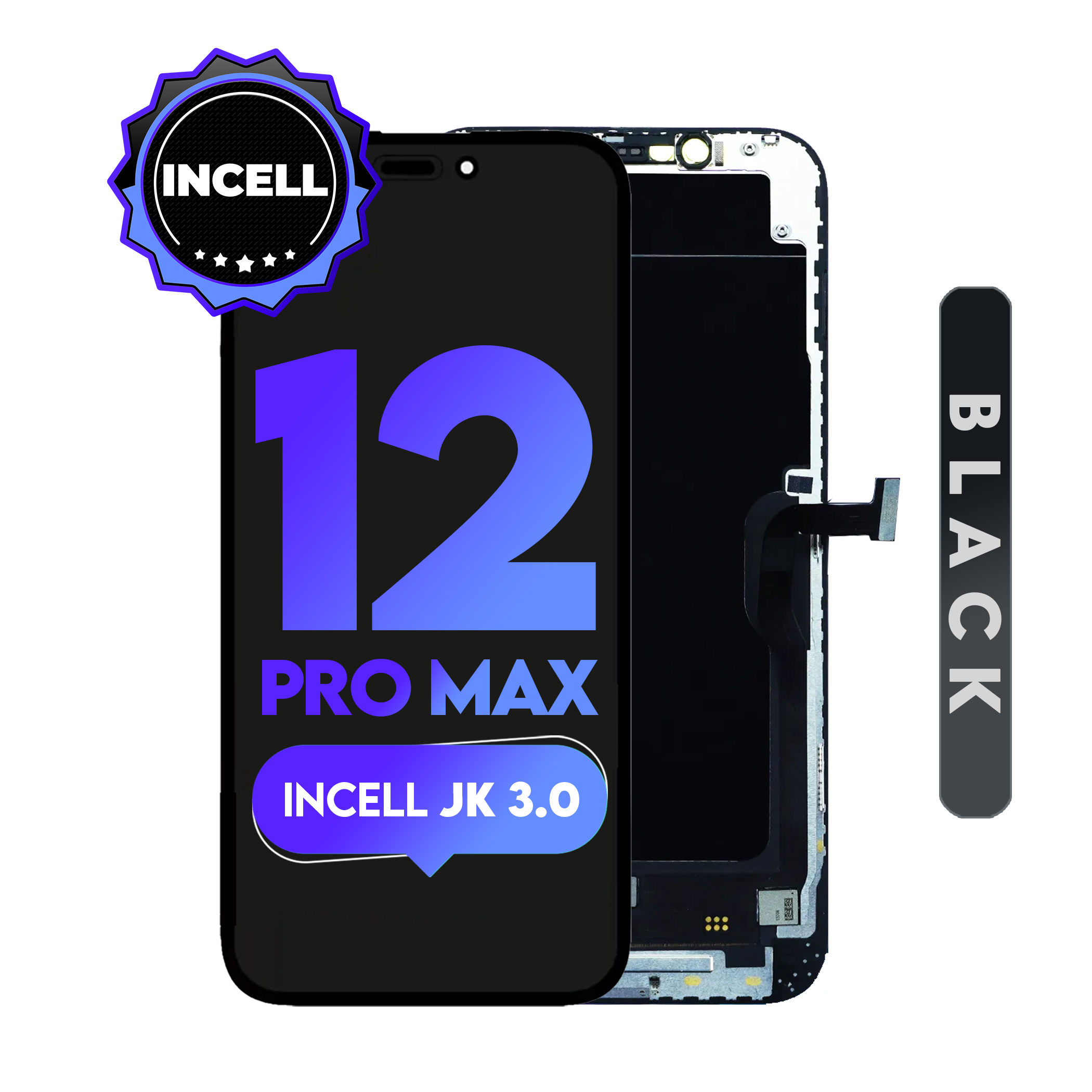 For iPhone 12 pro max | ( Incell JK 3.0) LCD (Full Coverage/ Breakage covered)
