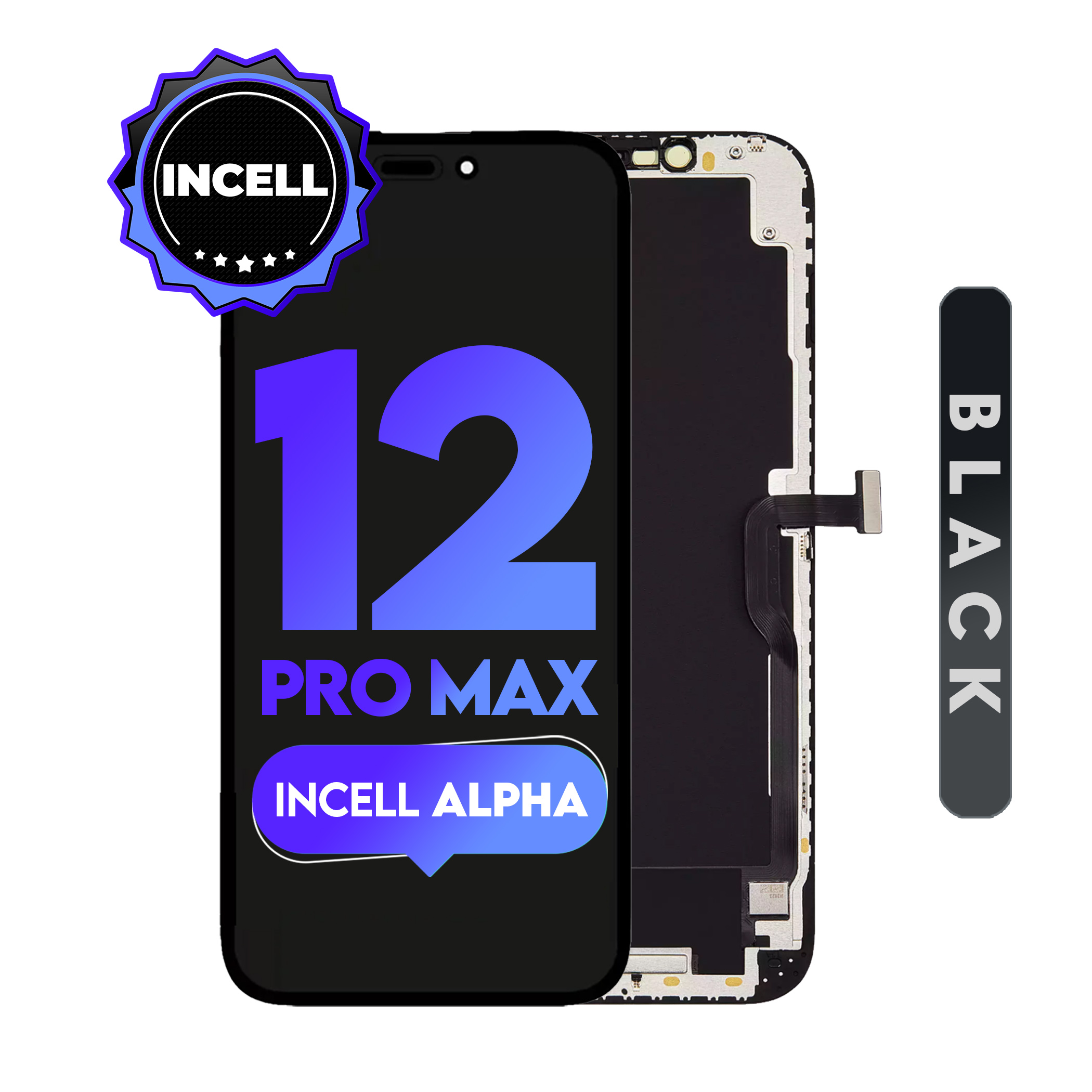 For Iphone 12 pro max | Alpha HD LCD (Full Coverage/ Breakage Covered)