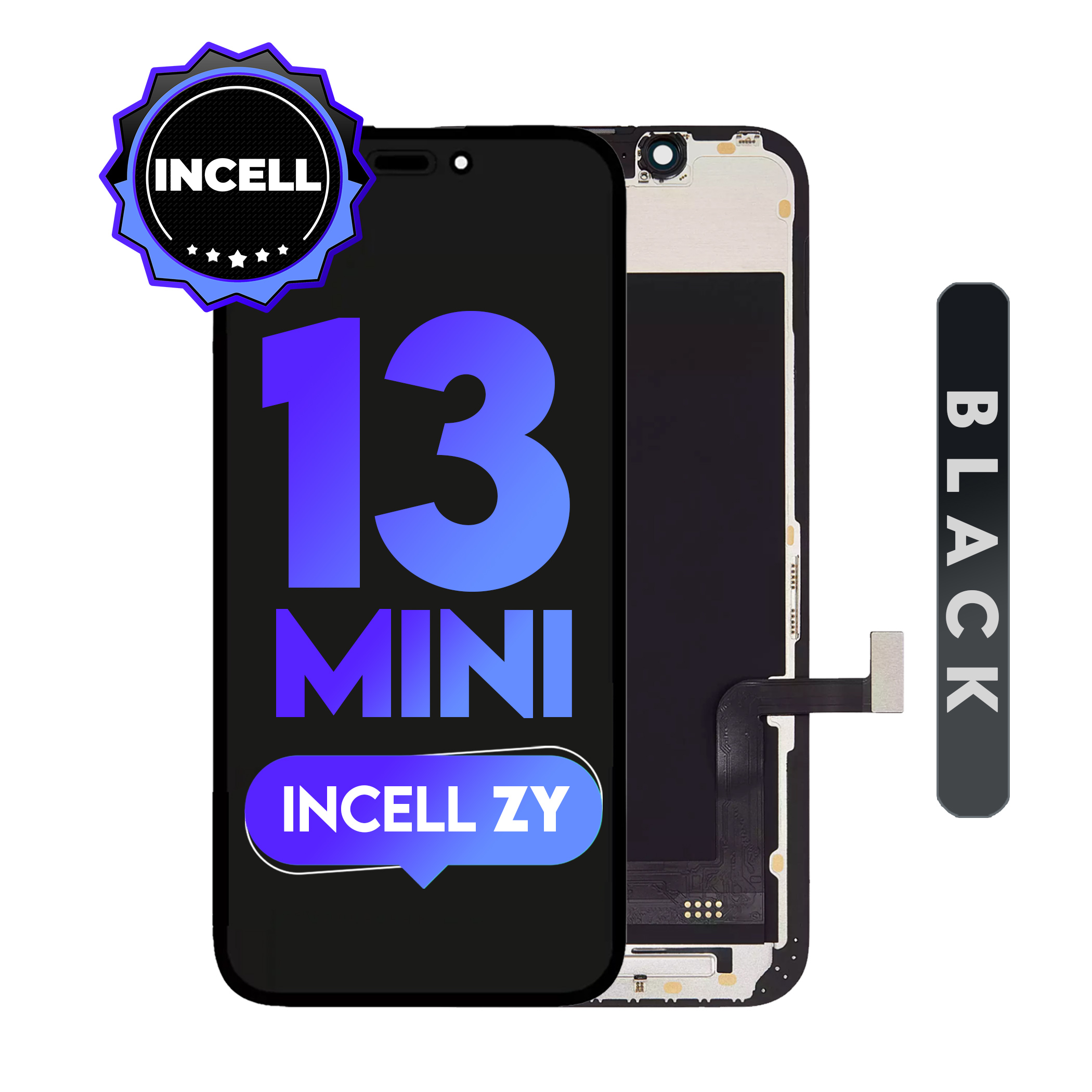 For iPhone 13 mini | (ZY INCELL) LCD (Full Coverage/ Breakage covered)