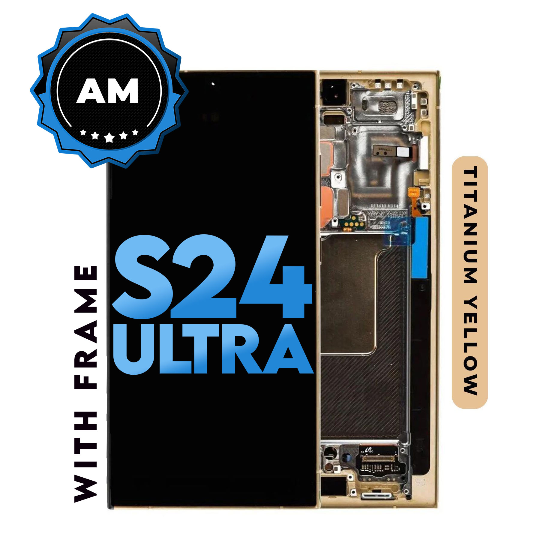 (Titanium Yellow) (Generic) For S24 Ultra 5G | LCD Replacement Part (with Frame)