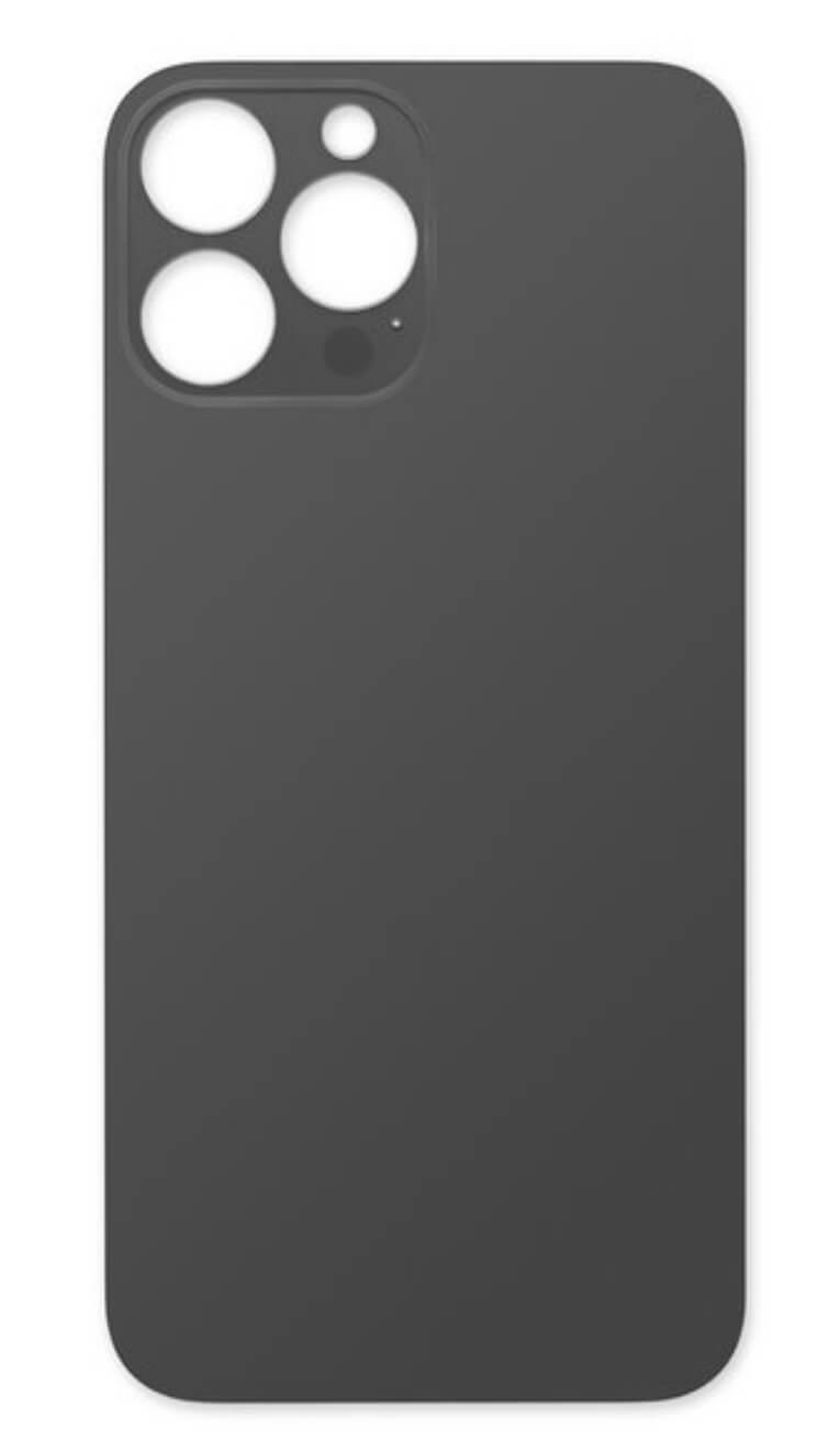 (BLACK) For iPhone 13 Pro | BACK DOOR GLASS (Big Hole) (No Logo)