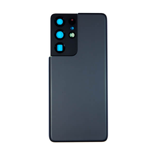 (Black) For Galaxy S21 ultra | Back Glass With Camera Lens (No Logo)