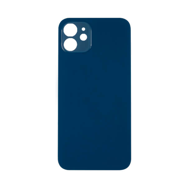 (BLUE) For iPhone 12 mini | BACK DOOR GLASS (Big Hole) (No Logo)