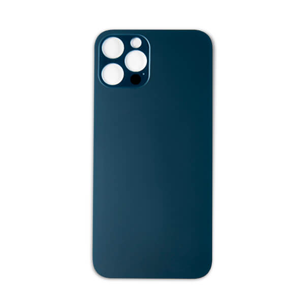 (Blue) For iPhone 12 Pro Max | BACK DOOR GLASS (Big Hole) (No Logo)