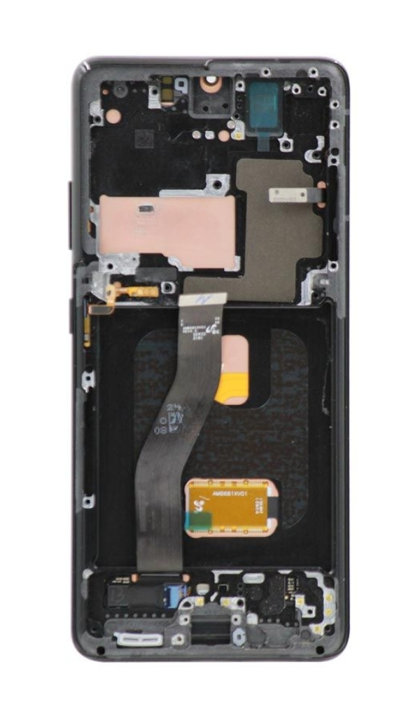 (Generic) Samsung S21 Ultra 5G (with Frame) LCD Replacement Part - Phantom Black