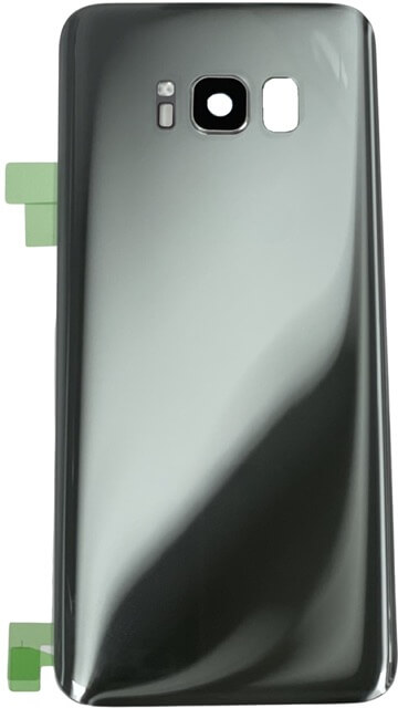 (Silver) Galaxy S8 | Back Glass With Camera Lens (No Logo)
