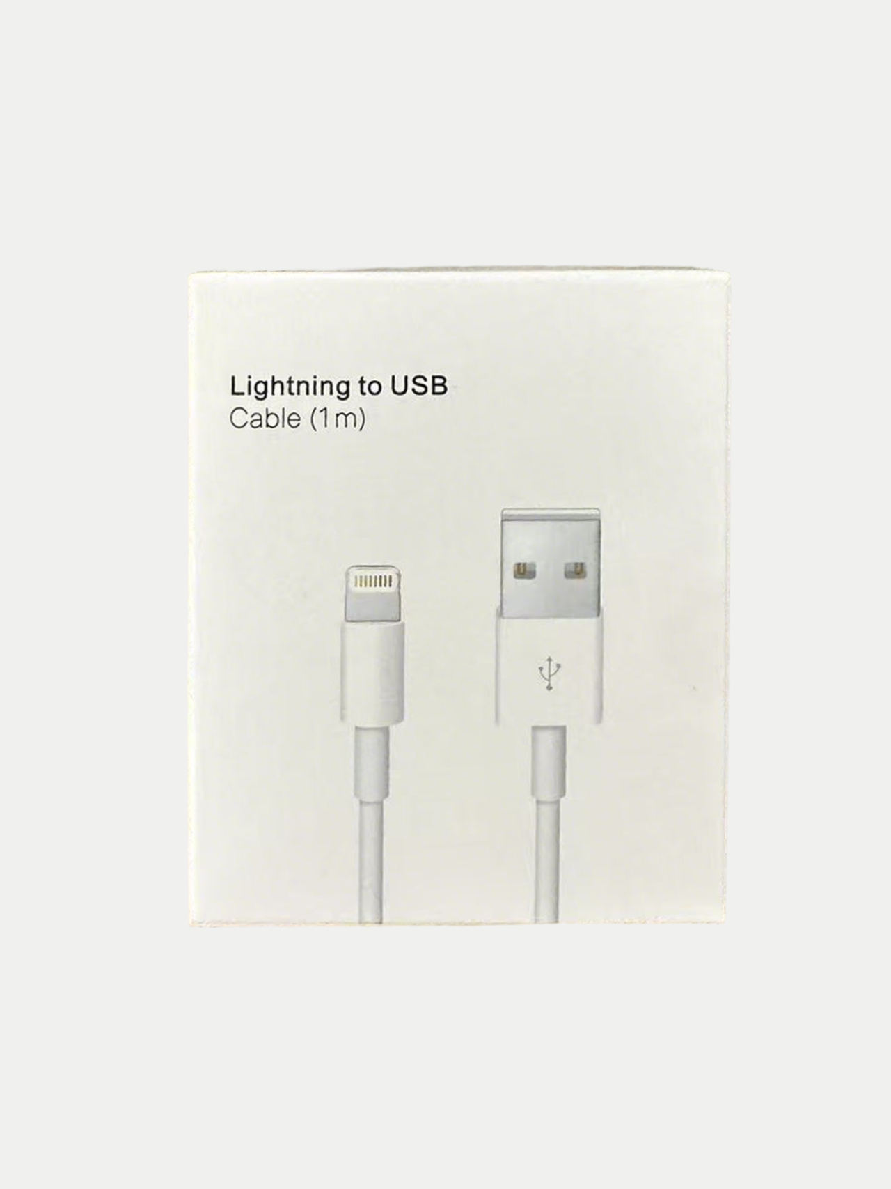 (white package) Lightning to USB Cable (1 M)